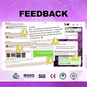 Fabricant chinois de litière pour <span class=keywords><strong>chat</strong></span>, service OEM, litière pour <span class=keywords><strong>chat</strong></span> en bentonite à faible teneur en poussière, absorption rapide, sans poussière, multi-parfums, faible émission de poussière, pour <span class=keywords><strong>chat</strong></span> - Product Image 6