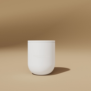 Pot à bougie en céramique <span class=keywords><strong>blanche</strong></span> terracotta avec logo en relief sur mesure C&H - Product Image 5