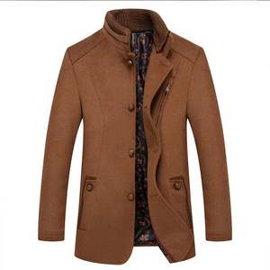 <span class=keywords><strong>Cappotto</strong></span> da <span class=keywords><strong>Uomo</strong></span> in Tessuto Poliestere Color <span class=keywords><strong>Cammello</strong></span> con Taffetà - Product Image 1