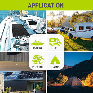 Linh hoạt Bảng điều khiển năng lượng mặt trời 300W 200W 100W Tấm pin mặt trời 18V 24V 36V etfe năng lượng mặt trời mỏng phim Đen Tấm pin mặt trời cho lợp bán - Product Image 6