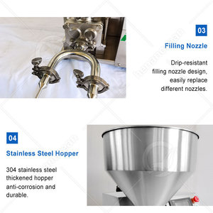 Inyector de croissant manual OCEAN, depositador de crema de Chocolate, máquina de inyección y llenado de pasta de pastel de Donut - Product Image 4