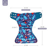 Elinfant Nouveau design personnalisé Couches lavables Couches lavables de poche Couches lavables réutilisables en tissu réglable pour bébé