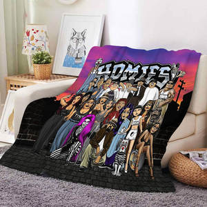 Manta Lil Homies Hip Hop Bro Lowrider Chicano Mexican West Coast, Decoración para Habitación, Manta de Franela para Sofá - Product Image 5