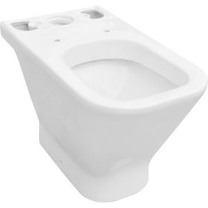 Bidé monobloque con desagüe de suelo y válvula de descarga integrada para instalación en baños modernos - Product Image 1