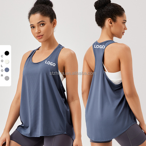 Nouveau chemisier <span class=keywords><strong>de</strong></span> sport pour femmes lâche licou gilet Yoga vêtements séchage rapide respirant confortable gratuit sans manches Fitness <span class=keywords><strong>haut</strong></span> <span class=keywords><strong>de</strong></span> course - Product Image 1