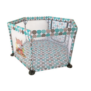 לול לתינוק משושה לול מתקפל מבד פלדה עם כניסת משחק גדולה לתינוק - Product Image 2