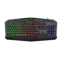Clavier de jeu filaire USB, touches, rétroéclairé LED, pour PC, gamer