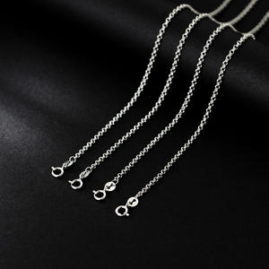 Collier en argent S925 de style rétro avec perle d'amour, chaîne de clavicule élégante, ornement de cou Y00739 - Product Image 3