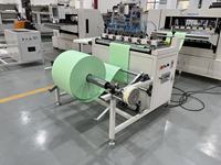 Machine de pré-découpe à couteau facile à utiliser pour tissus non tissés et filtres à plaques pour systèmes CVC à efficacité primaire