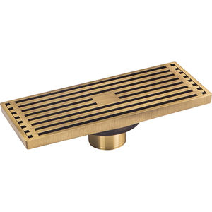 2025 moderno antico lungo drenaggio del pavimento in ottone cromato finitura lucida rifiuti della doccia per il bagno dell'hotel bacini - Product Image 2