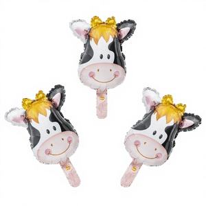 Cow Globe Party <b>Balloons</b> 17x22cm 3 Units Party Love China Model 50021 - Product Image 1