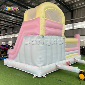 Combo gonflable transparent multicolore arc-en-ciel macaron pour fêtes, avec colonne <span class=keywords><strong>de</strong></span> ballons et château gonflable coloré en PVC, idéal pour les entreprises <span class=keywords><strong>de</strong></span> location - Product Image 5