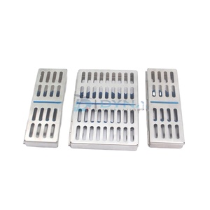 6 Pcs Dental esterilización casete bandeja de instrumentos dentales - Product Image 1