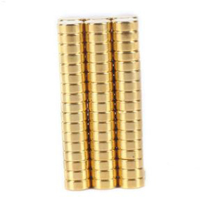 Magnete al Neodimio N52 Super Potente, Disco Rotondo Placcato <span class=keywords><strong>Oro</strong></span>, Permanente, <span class=keywords><strong>per</strong></span> Confezioni Regalo e Prodotti Elettronici - Product Image 5