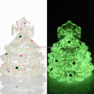 Juguete Antiestrés de Malta TPR que Brilla en la Oscuridad con Forma de Árbol de Navidad, de Rebote Lento, Súper Elástico, Herramienta de Descompresión - Product Image 2