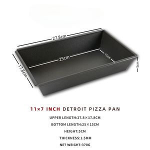 Directo de fábrica, recién llegado, moldes para hornear <span class=keywords><strong>Pizza</strong></span> antiadherentes de aluminio personalizados hechos a mano, bandeja para <span class=keywords><strong>Pizza</strong></span> estilo Detroit, molde para hornear platos, sartenes - Product Image 4
