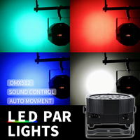 Projecteur LED plat pour scène, effet d'éclairage RGBW 4-en-1 DMX 512, idéal pour DJ, discothèque, fêtes, Noël, bars, clubs, mariages et spectacles