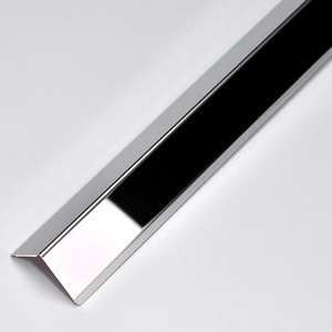 مظهر حافة الزوايا للبلاط من الفولاذ المقاوم للصدأ لتزيين الجدران والأرضيات على شكل حرف L معدني - Product Image 3