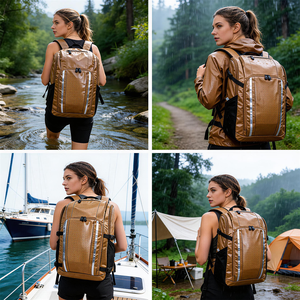 Insulated Cooler Backpack Leakproof Large Capacity Portable Cooler for <b>Camping</b> Hiking Picnic Fishing Outdoor Activities - Product Image 2