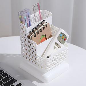 School Stationery Makeup Organizer Desktop <b>Storage</b> Box Container for Cosmetics Stationery <b>Plastic</b> Organizer School Office Supply - Product Image 4