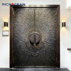 Portes <span class=keywords><strong>d</strong></span>'<span class=keywords><strong>entrée</strong></span> en aluminium français RICHOCEAN avec embossage 3D, portes <span class=keywords><strong>de</strong></span> sécurité durables, insonorisées et sécurisées - Product Image 3