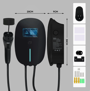 Borne de recharge murale intelligente AC 7kW 11kW 22kW pour véhicules électriques domestiques, Type 1 Type 2, avec écran LCD, pour véhicules électriques à énergie nouvelle - Product Image 1