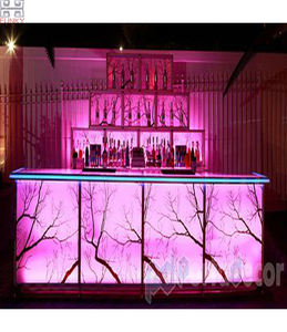 Barra de <span class=keywords><strong>Bar</strong></span> Comercial de Piedra de Ágata Azul Encantadora y de Lujo, Diseño Moderno, Características Ecológicas, Acabado de Alto Brillo, Hotel, Casa de Campo - Product Image 2