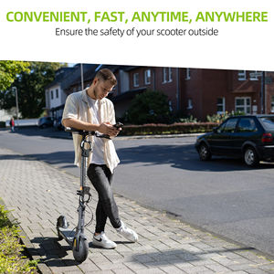 ई-स्कूटर ई-बाइक साइकिल मोटरबाइक के लिए बैग के साथ हेवी ड्यूटी ट्विन्स एंटी थेफ्ट वॉटरप्रूफ हथकड़ी चेन लॉक - Product Image 3