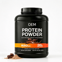 Proteína en Polvo de Marca Privada, Sabor Chocolate Fudge Brownie, 4.02 LBS (1.82 kg), Apoya el Control de Peso y la Masa Muscular Magra, Servicio OEM Personalizado
