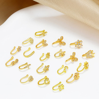 FY mode bijoux minimaliste faux nez anneaux fleur étoile géométrique oeil sans perçage nez anneau Clip manchette pour hommes femmes