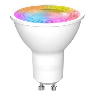 Banqcn GU10 Smart Bulb, COB LED Spot light 38 degrees Narrow Beam Angle, WiFi 2700-6500K+RGB Color Changing LED Bulb