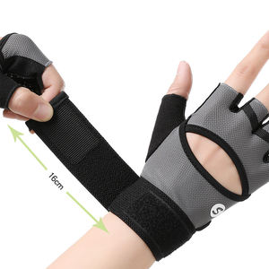 Gants d'entraînement à demi-doigts avec technologie antidérapante et enveloppe de poignet pour des performances sportives améliorées et une stabilité de soutien - Product Image 2