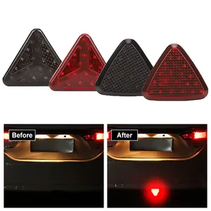 F1 Style LED lampes stroboscopiques <span class=keywords><strong>Triangle</strong></span> Style 12V Auto queue avertissement Signal lampe arrière troisième lumière <span class=keywords><strong>voiture</strong></span> autres <span class=keywords><strong>voiture</strong></span> lumière accessoires - Product Image 1