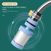 Élément filtrant de cuisine domestique, rallonge de robinet avec tête anti-éclaboussures, filtre de douche en pierre médicale, compatible eau du robinet, design personnalisable