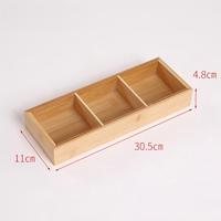 Plateau en bambou éco-responsable et durable à 9 compartiments pour la maison et les fêtes, certifié FSC, vaisselle en bois durable pour le rangement et le service