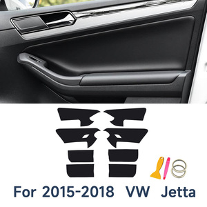 <b>Car</b> Door Panel Leather <b>Interior</b> Trim For Volkswagen Sagitar 15-18 Jetta Door Handle Cover True Microfiber Leather - Product Image 5
