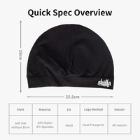Gorro Deportivo Personalizado con Logotipo Impreso por Sublimación, Gorro Interior para Casco, Gorro de Ciclismo, Esquí y Running para Hombre