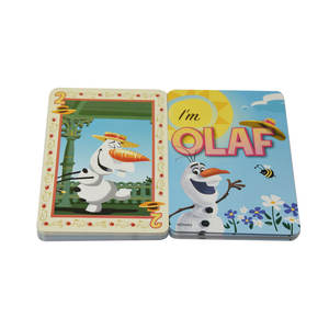 Naipes españoles de <span class=keywords><strong>Anime</strong></span> de gran tamaño personalizables, proveedores de EE. UU., naipes holográficos de póquer de plástico grandes personalizables - Product Image 4