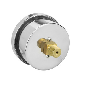 Customized diaphragm pressure <b>gauge</b> YE60Z with zero-adjustment <b>thread</b>, 1/4 axial edgeless stainless steel housing, micro - Product Image 2