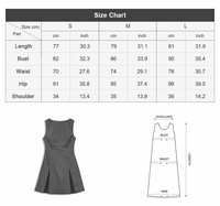 Robes pour femmes : Robe blazer sans manches style preppy, décontractée et professionnelle, cintrée à la taille, longueur midi, tendance été 2026