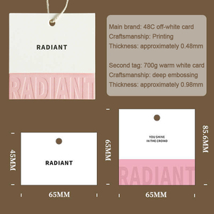 Thẻ quần áo nữ, thẻ quần áo phổ thông cao cấp, thẻ Giá cửa hàng quần áo, in thiết kế, thẻ treo tùy chỉnh - Product Image 5