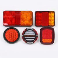 Feux arrière de voiture LED étanches haute luminosité 12-80V, compatibilité universelle, température de couleur 6000K, feux arrière pour camions et remorques