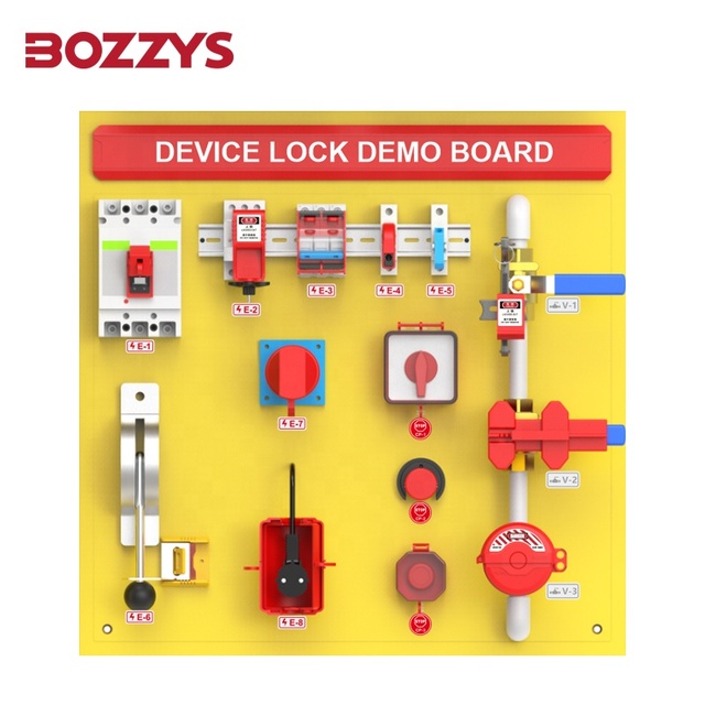 High Quality Simulator Industrial Process Lockout/tagout Management Demo Board for Learning Effectively Lock the Equipment Point