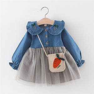 Vestidos de Fiesta para Niñas, Vestido de Algodón con Flores Rosas para Niñas Gorditas en Bangkok - Product Image 1