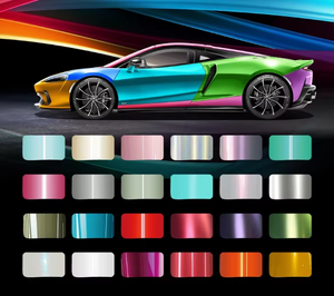 Film de protection de voiture chromé mat satiné caméléon bleu auto-réparant en TPU, 1,52*3M, 568 couleurs, 7,5mil, anti-UV, garantie 10 ans - Product Image 5