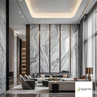 Panneau UV décoratif imperméable d'ardoise de marbre de PVC 1220*2440 pour le panneau de mur de décoration intérieure pour le plastique d'appartement d'hôpital 3mm