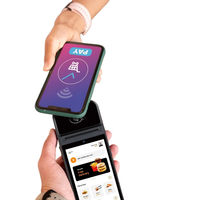 5.5 pouces Android13 Smart POS Mobile prend en charge l'impression thermique 58mm et la collection NFC avec connectivité Bluetooth et USB