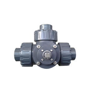วาล์วบอลนิวเมติก COVNA 40 มม. แบบ 3 ทาง วาล์วควบคุมลมแบบ Double Union ทำจาก PVC - Product Image 6