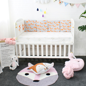 Réglable respirant petit renard motif imprimé Nouveau-Né crèche de bébé de lit tapis oreiller plaquettes ensemble - Product Image 5