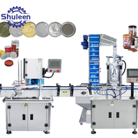 Machine de capsulage automatique intelligente pour bouchons en plastique, conteneurs alimentaires en verre et bouteilles, machine de scellage de boîtes
